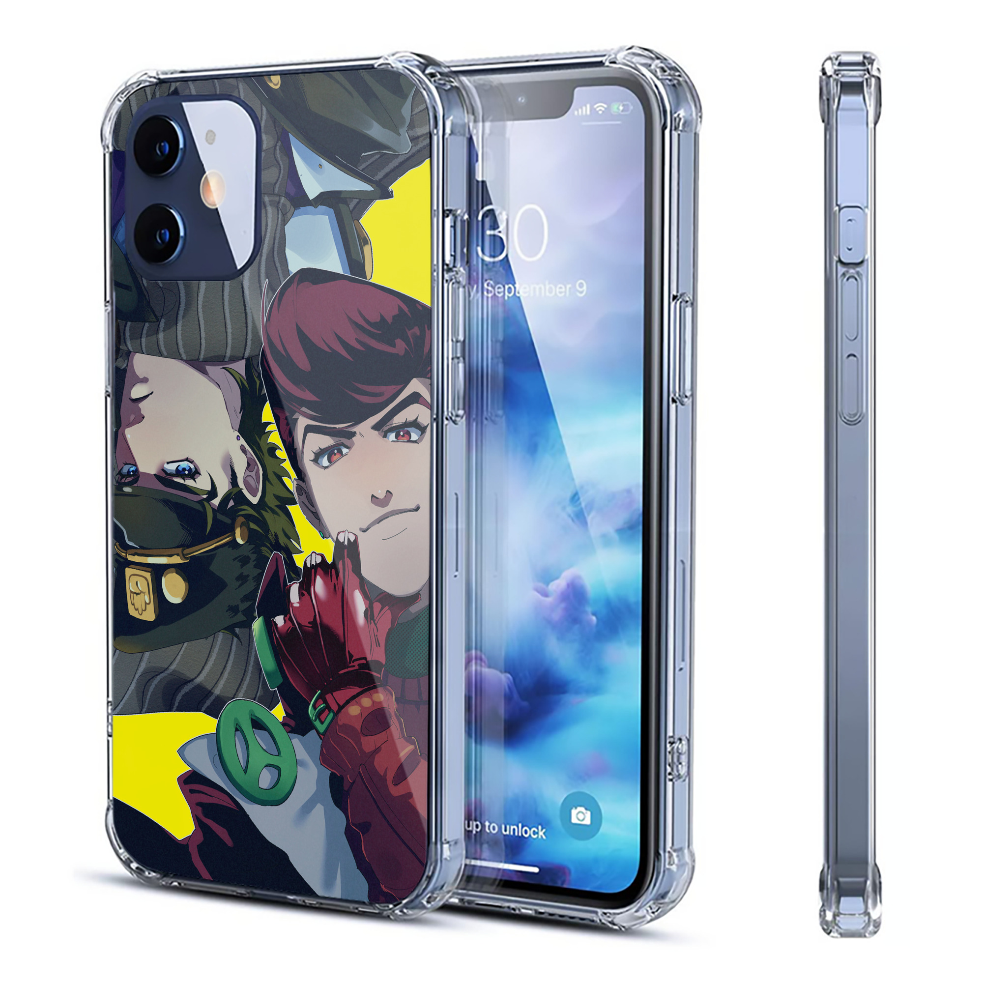 （画像用） ジョジョの奇妙な冒険 JoJo's Bizarre Adventure 【iPhone 12シリーズ対応】透明スマホケース（クリアソフトケース）